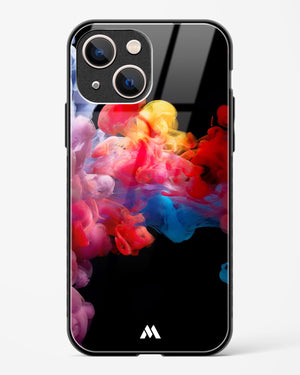 Darker than Night Ink Burst Glass Case Phone Cover (Apple)