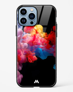 Darker than Night Ink Burst Glass Case Phone Cover (Apple)