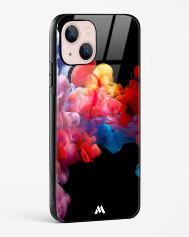 Darker than Night Ink Burst Glass Case Phone Cover (Apple)