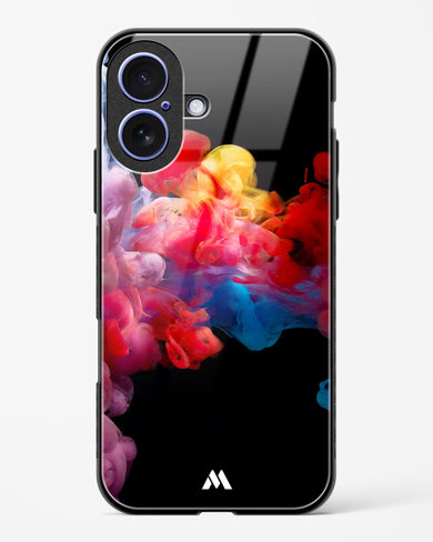 Darker than Night Ink Burst Glass Case Phone Cover (Apple)