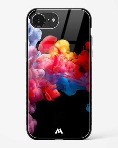 Darker than Night Ink Burst Glass Case Phone Cover (Apple)