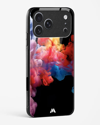 Darker than Night Ink Burst Glass Case Phone Cover (Apple)