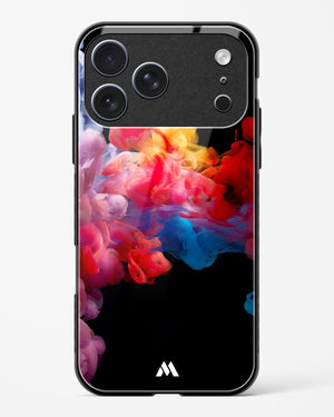 Darker than Night Ink Burst Glass Case Phone Cover (Apple)