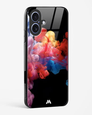 Darker than Night Ink Burst Glass Case Phone Cover (Apple)