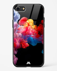 Darker than Night Ink Burst Glass Case Phone Cover (Apple)