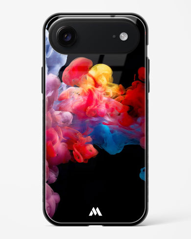 Darker than Night Ink Burst Glass Case Phone Cover (Apple)