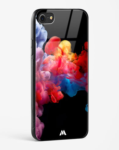 Darker than Night Ink Burst Glass Case Phone Cover (Apple)