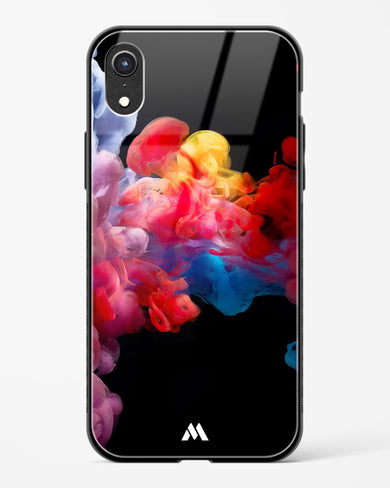 Darker than Night Ink Burst Glass Case Phone Cover (Apple)