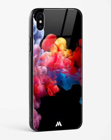 Darker than Night Ink Burst Glass Case Phone Cover (Apple)