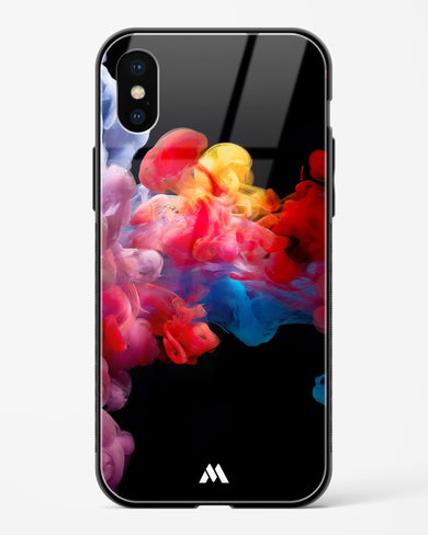 Darker than Night Ink Burst Glass Case Phone Cover (Apple)