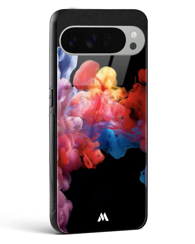 Darker than Night Ink Burst Glass Case Phone Cover (Google)