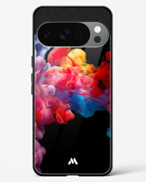 Darker than Night Ink Burst Glass Case Phone Cover (Google)