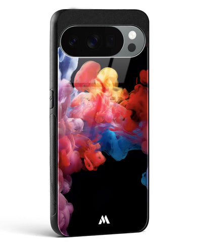 Darker than Night Ink Burst Glass Case Phone Cover (Google)