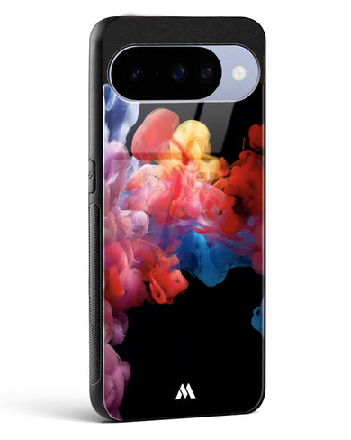 Darker than Night Ink Burst Glass Case Phone Cover (Google)