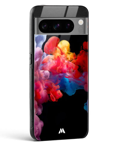 Darker than Night Ink Burst Glass Case Phone Cover (Google)