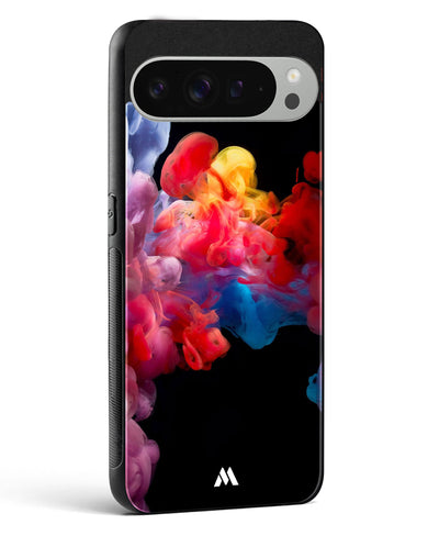 Darker than Night Ink Burst Glass Case Phone Cover (Google)