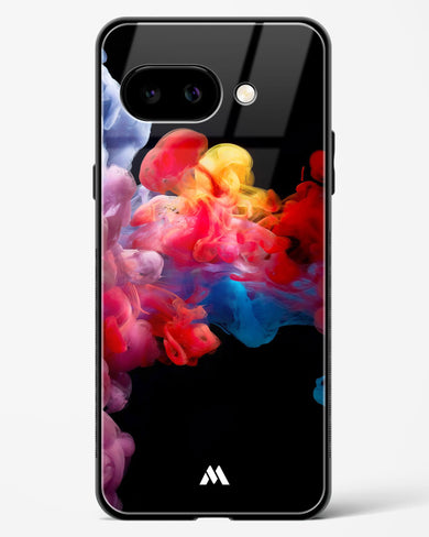 Darker than Night Ink Burst Glass Case Phone Cover (Google)