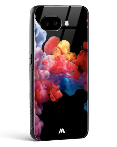 Darker than Night Ink Burst Glass Case Phone Cover (Google)