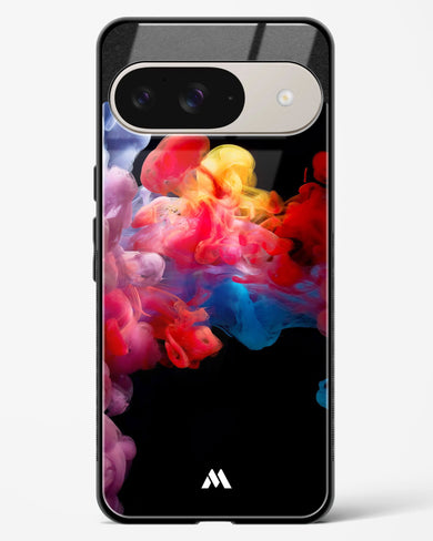 Darker than Night Ink Burst Glass Case Phone Cover (Google)