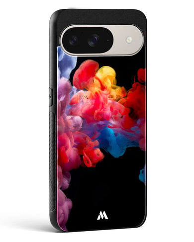 Darker than Night Ink Burst Glass Case Phone Cover (Google)