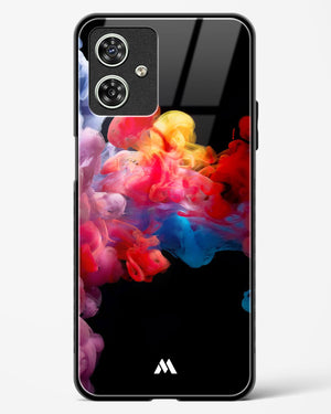 Darker than Night Ink Burst Glass Case Phone Cover (Motorola)