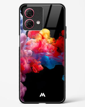 Darker than Night Ink Burst Glass Case Phone Cover (Motorola)