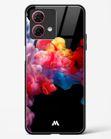 Darker than Night Ink Burst Glass Case Phone Cover (Motorola)