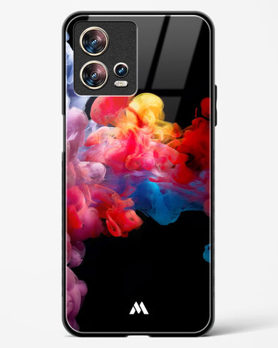 Darker than Night Ink Burst Glass Case Phone Cover (Motorola)