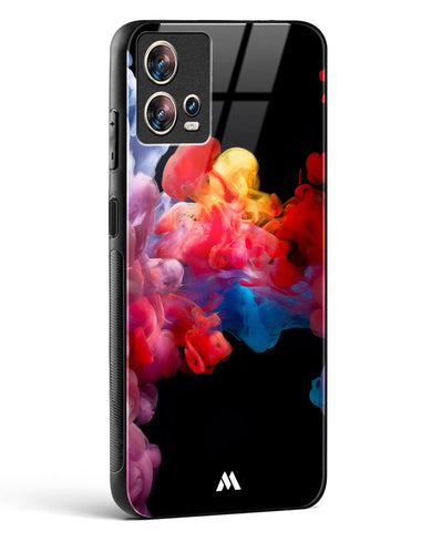 Darker than Night Ink Burst Glass Case Phone Cover (Motorola)