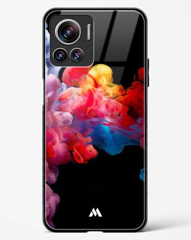 Darker than Night Ink Burst Glass Case Phone Cover (Motorola)