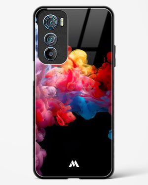 Darker than Night Ink Burst Glass Case Phone Cover-(Motorola)