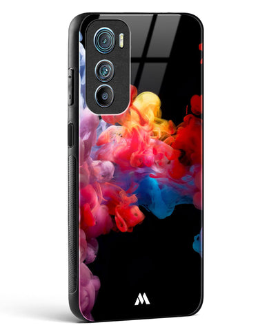 Darker than Night Ink Burst Glass Case Phone Cover (Motorola)