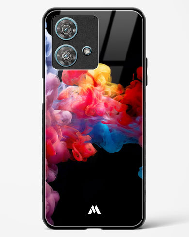 Darker than Night Ink Burst Glass Case Phone Cover (Motorola)