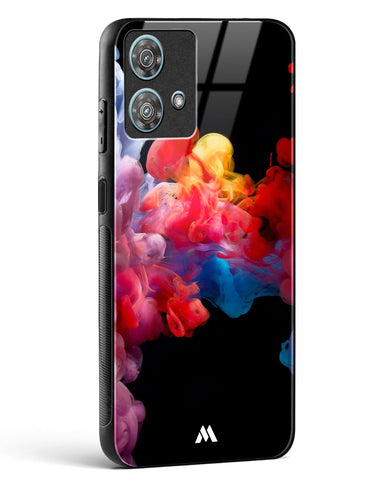 Darker than Night Ink Burst Glass Case Phone Cover (Motorola)