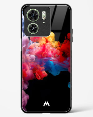 Darker than Night Ink Burst Glass Case Phone Cover (Motorola)