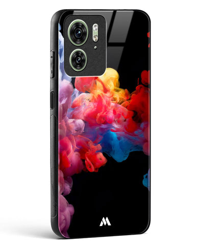 Darker than Night Ink Burst Glass Case Phone Cover (Motorola)