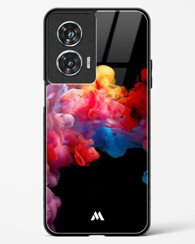 Darker than Night Ink Burst Glass Case Phone Cover (Motorola)
