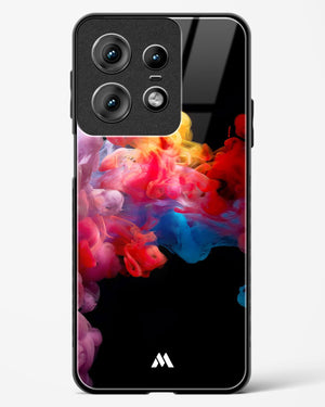 Darker than Night Ink Burst Glass Case Phone Cover (Motorola)