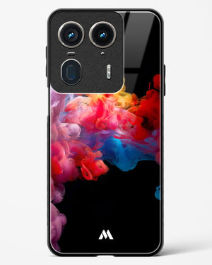 Darker than Night Ink Burst Glass Case Phone Cover (Motorola)