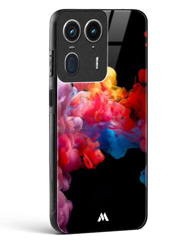 Darker than Night Ink Burst Glass Case Phone Cover (Motorola)