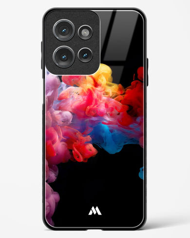 Darker than Night Ink Burst Glass Case Phone Cover (Motorola)