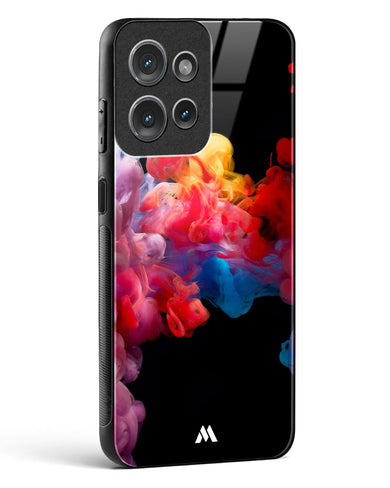 Darker than Night Ink Burst Glass Case Phone Cover (Motorola)