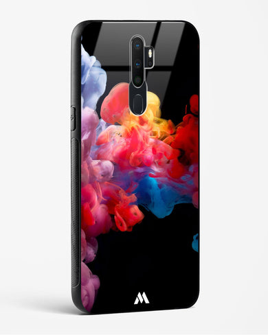 Darker than Night Ink Burst Glass Case Phone Cover (Oppo)