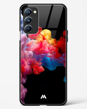 Darker than Night Ink Burst Glass Case Phone Cover (Oppo)