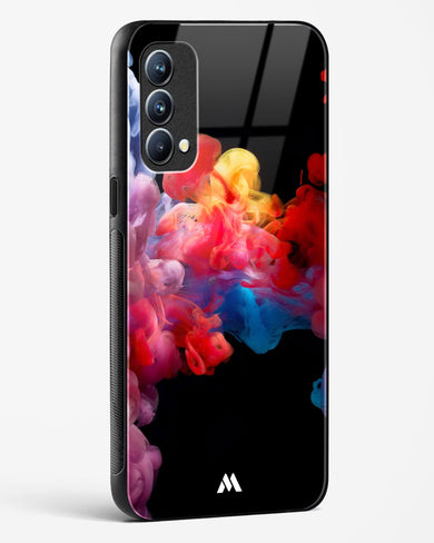 Darker than Night Ink Burst Glass Case Phone Cover (Oppo)