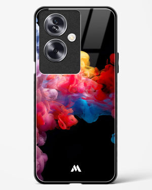 Darker than Night Ink Burst Glass Case Phone Cover (Oppo)