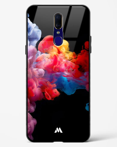 Darker than Night Ink Burst Glass Case Phone Cover (Oppo)