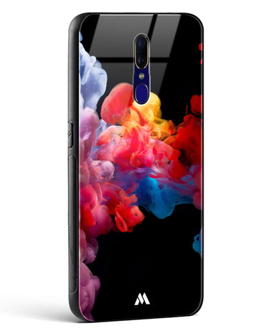 Darker than Night Ink Burst Glass Case Phone Cover (Oppo)