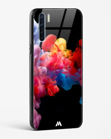 Darker than Night Ink Burst Glass Case Phone Cover (Oppo)