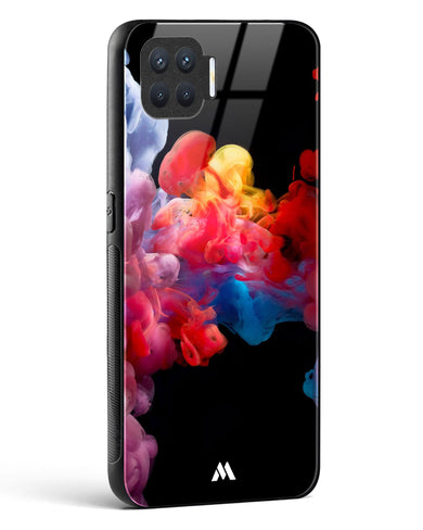 Darker than Night Ink Burst Glass Case Phone Cover (Oppo)